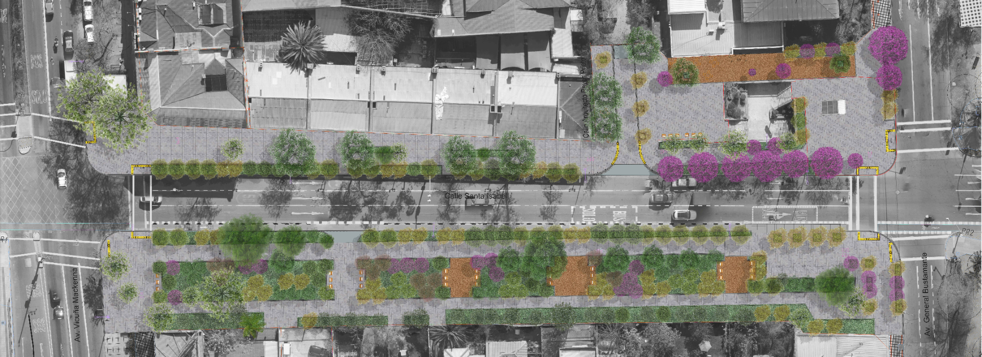 Mejoramiento Av. Santa Isabel · Providencia